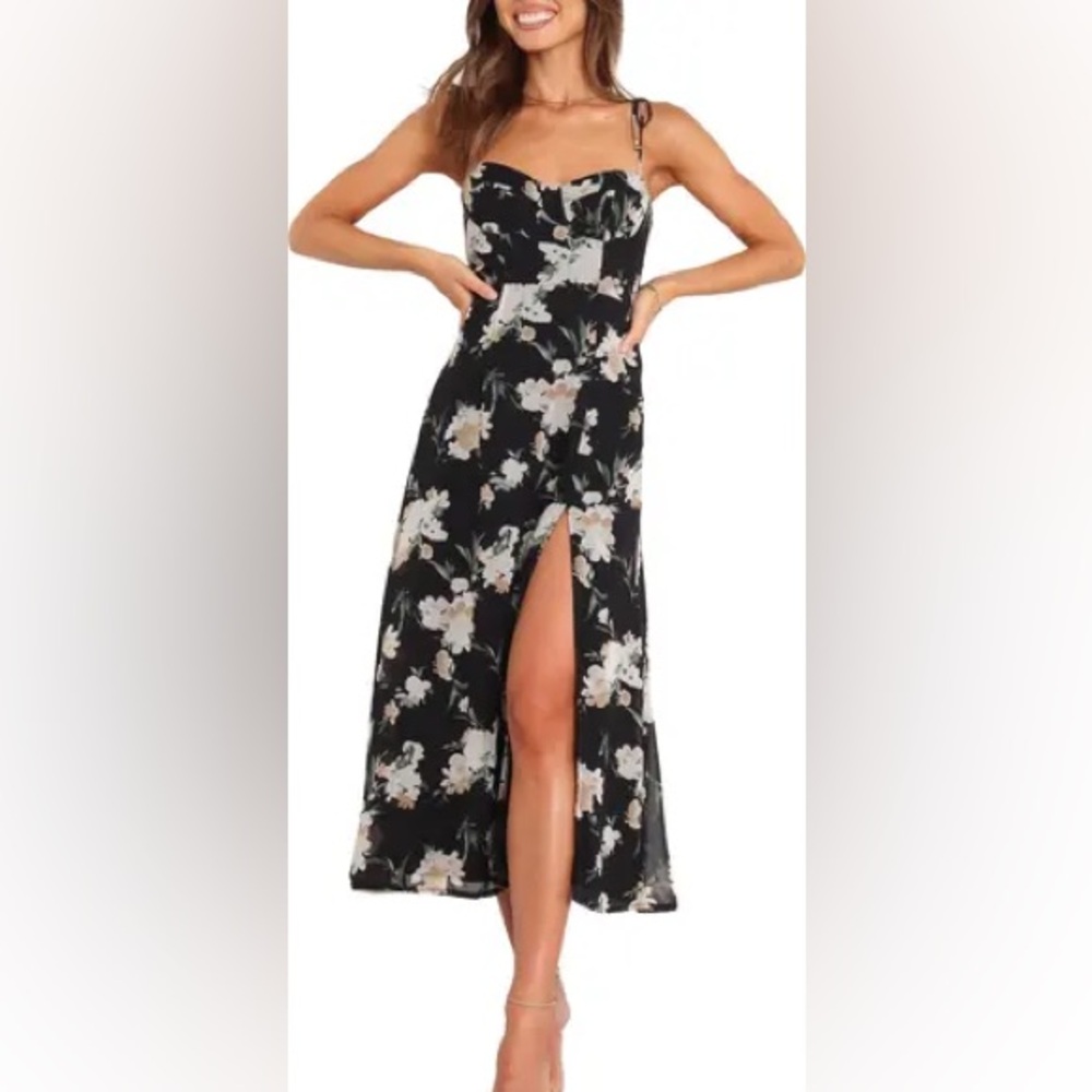 Meg Floral Print Bustier Dress